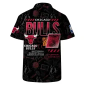 Chicago Bulls Street Basketball Hawaiian Shirt Back - TeeAloha