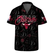 Chicago Bulls Street Basketball Hawaiian Shirt Front - TeeAloha