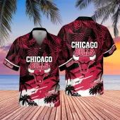 Chicago Bulls Sunset Beach Hawaiian Shirt
