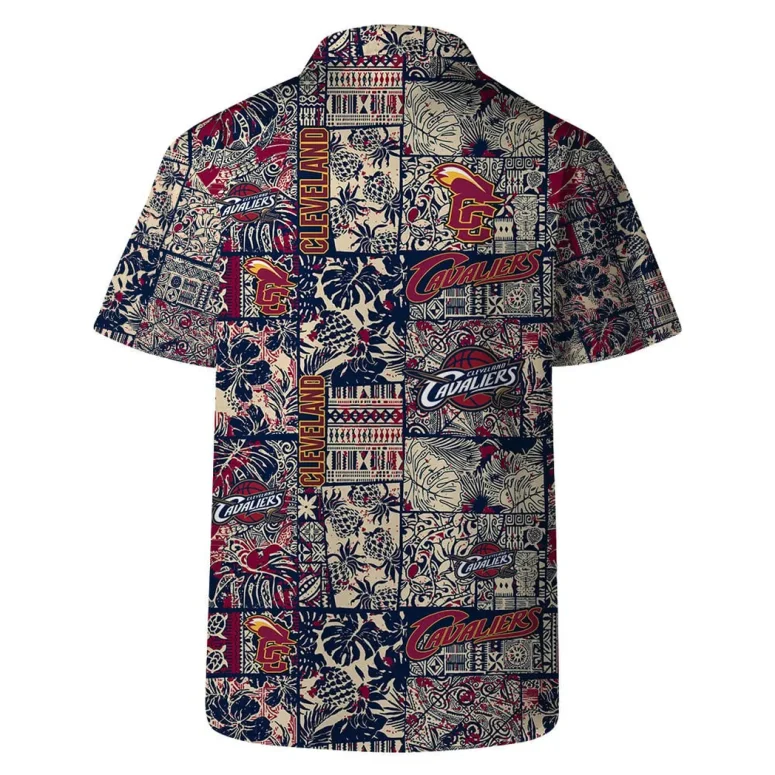 Cleveland Cavaliers Floral & Nature Patchwork Hawaiian Shirt