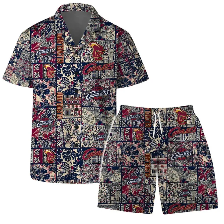 Cleveland Cavaliers Floral & Nature Patchwork Hawaiian Shirt