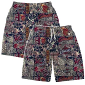 Cleveland Cavaliers Floral Nature Patchwork Hawaiian Short - TeeAloha