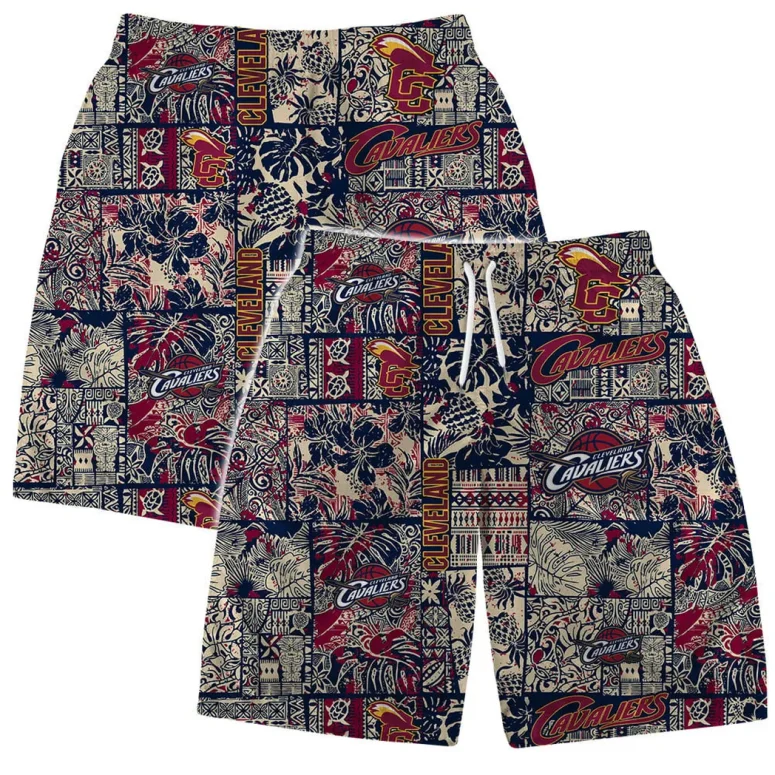 Cleveland Cavaliers Floral & Nature Patchwork Hawaiian Shirt