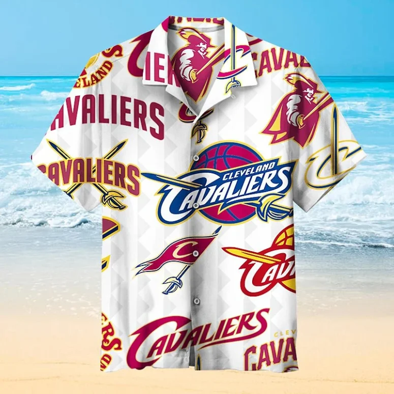 Cleveland Cavaliers Logo Wave Hawaiian Shirt