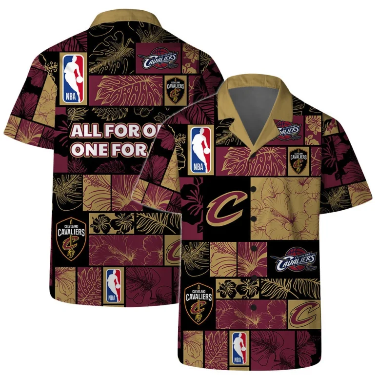 Cleveland Cavaliers NBA All-Star Floral Hawaiian Shirt