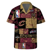 Cleveland Cavaliers Nba All Star Floral Hawaiian Shirt Front - TeeAloha