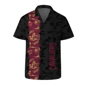 Cleveland Cavaliers Palm Tree Sunset Hawaiian Shirt Front - TeeAloha