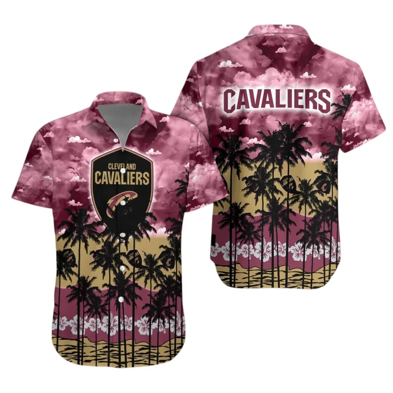 Cleveland Cavaliers Sunset Palms Hawaiian Shirt