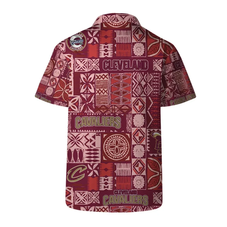 Cleveland Cavaliers Tribal Blocks Hawaiian Shirt