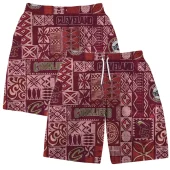Cleveland Cavaliers Tribal Blocks Hawaiian Short - TeeAloha