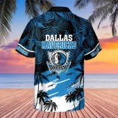 Dallas Mavericks Beach Vibes Hawaiian Shirt Back - TeeAloha