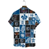 Dallas Mavericks Bold Blocks Hawaiian Shirt Back - TeeAloha