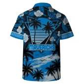 Dallas Mavericks Island Paradise Hawaiian Shirt Back - TeeAloha