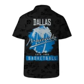 Dallas Mavericks Palm Breeze Hawaiian Shirt Back - TeeAloha