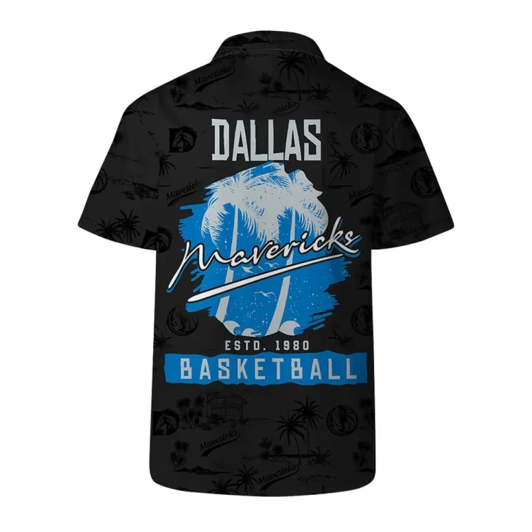 Dallas Mavericks Palm Breeze Hawaiian Shirt