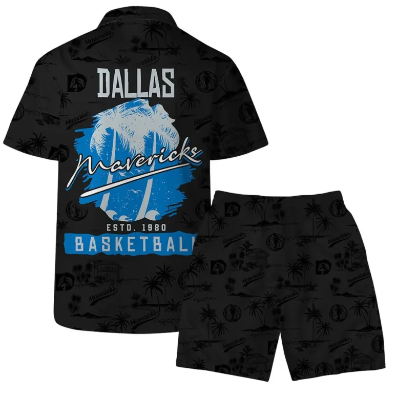Dallas Mavericks Palm Breeze Hawaiian Shirt