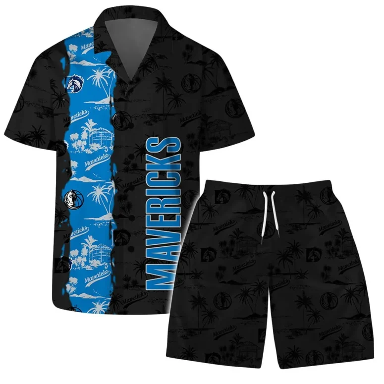 Dallas Mavericks Palm Breeze Hawaiian Shirt
