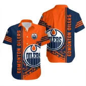 Edmonton Oilers Stripes & Splash Hawaiian Shirt