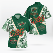Floral Victory Minnesota Wild Hawaiian Shirt