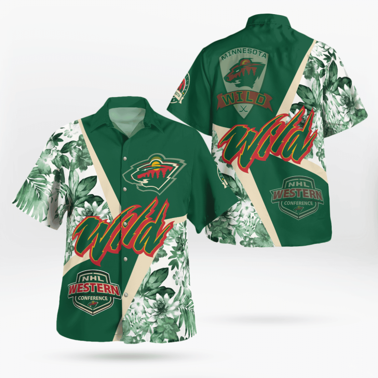 Floral Victory Minnesota Wild Hawaiian Shirt