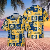 Indiana Pacers Block Style Beach Hawaiian Shirt