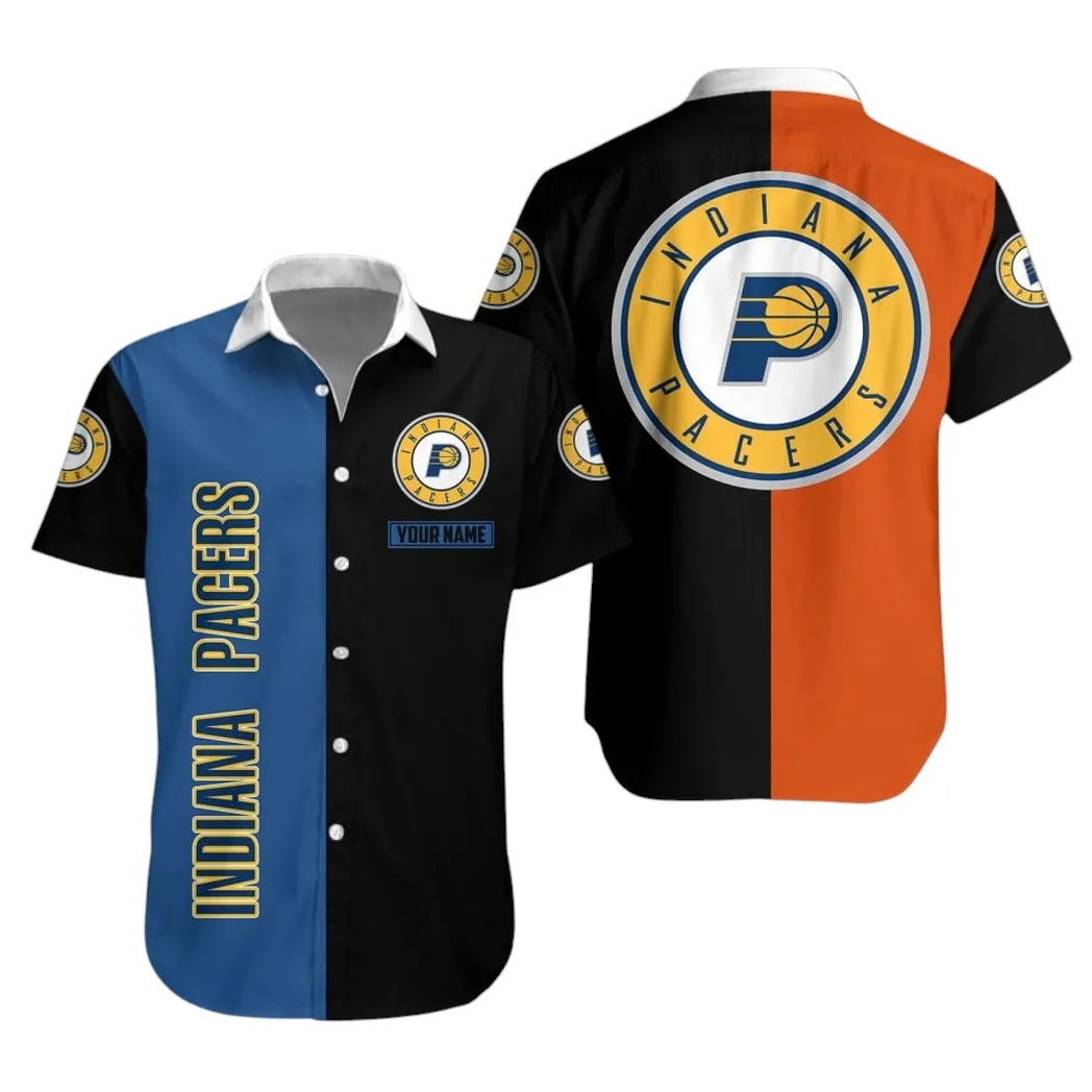 Indiana Pacers Custom Split Design Hawaiian Shirt