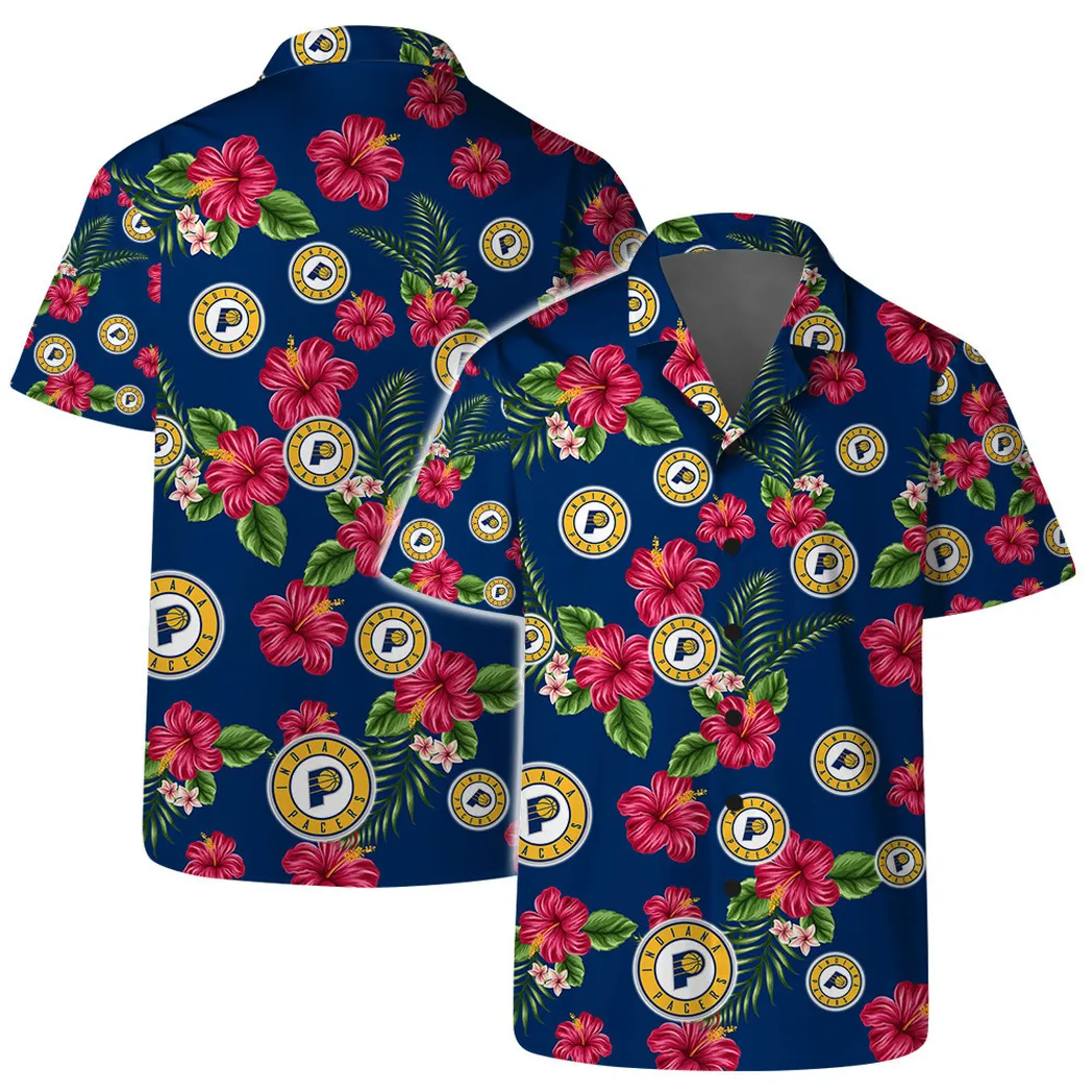 Indiana Pacers Floral Fantasy Hawaiian Shirt
