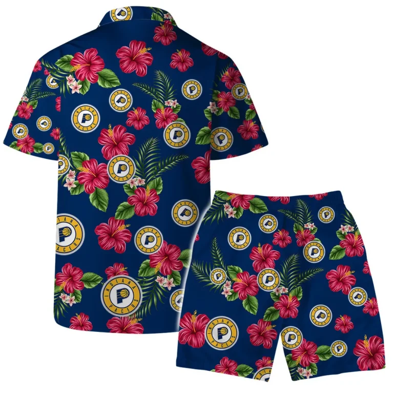 Indiana Pacers Floral Fantasy Hawaiian Shirt