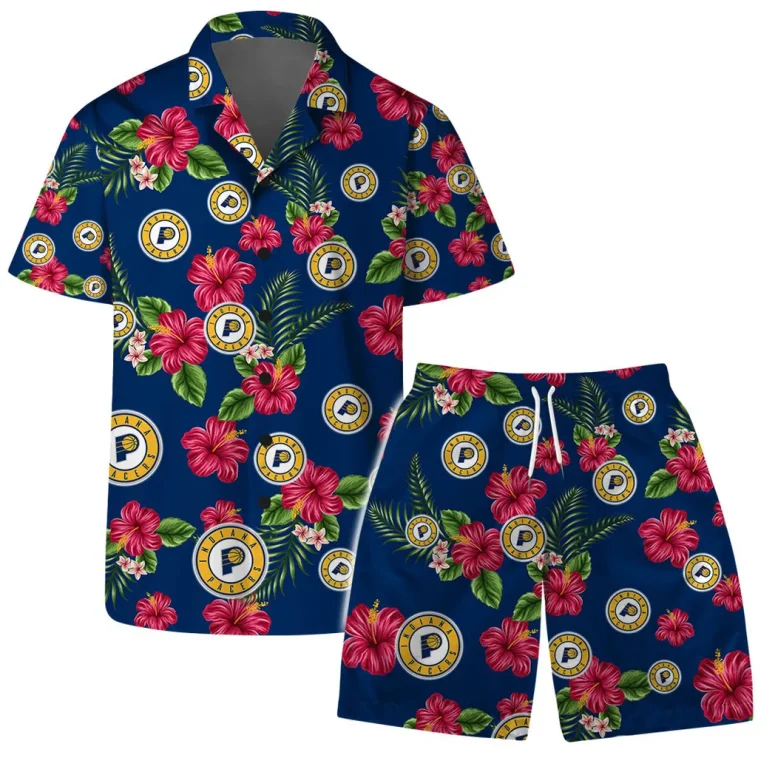 Indiana Pacers Floral Fantasy Hawaiian Shirt