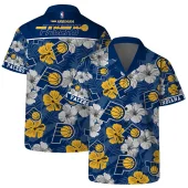 Indiana Pacers Hibiscus Bloom Hawaiian Shirt