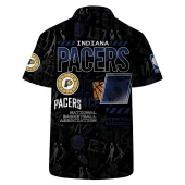 Indiana Pacers Nba Court Style Hawaiian Shirt Back - TeeAloha