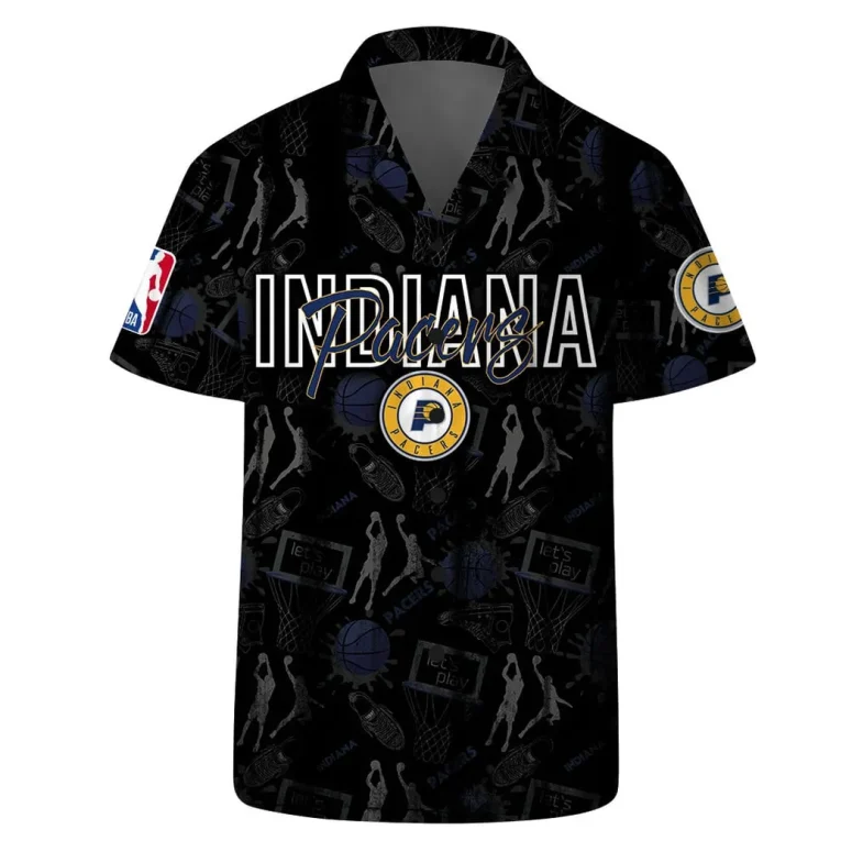 Indiana Pacers NBA Court Style Hawaiian Shirt