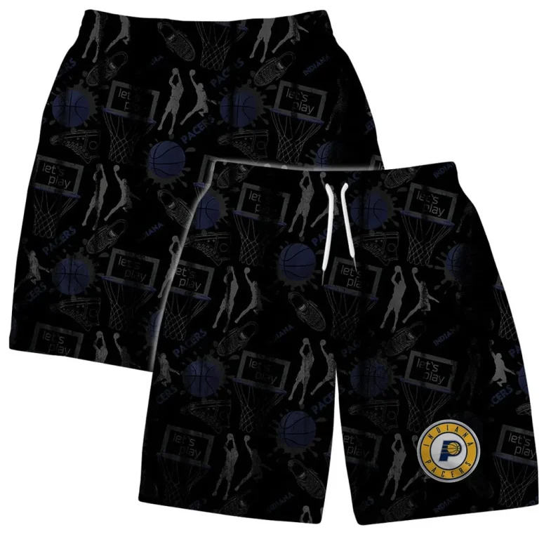 Indiana Pacers NBA Court Style Hawaiian Shirt