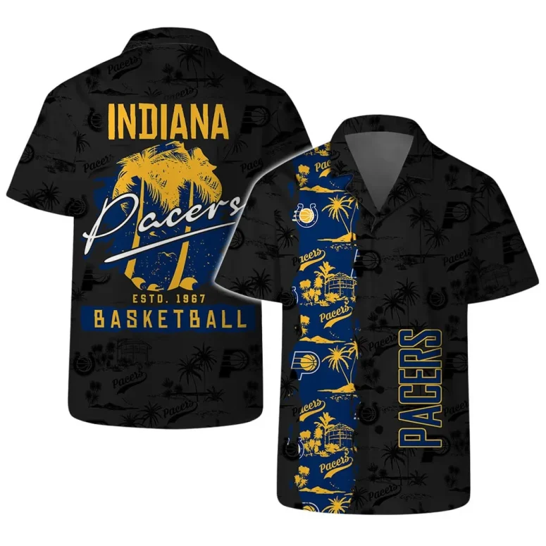 Indiana Pacers Palm Paradise Hawaiian Shirt