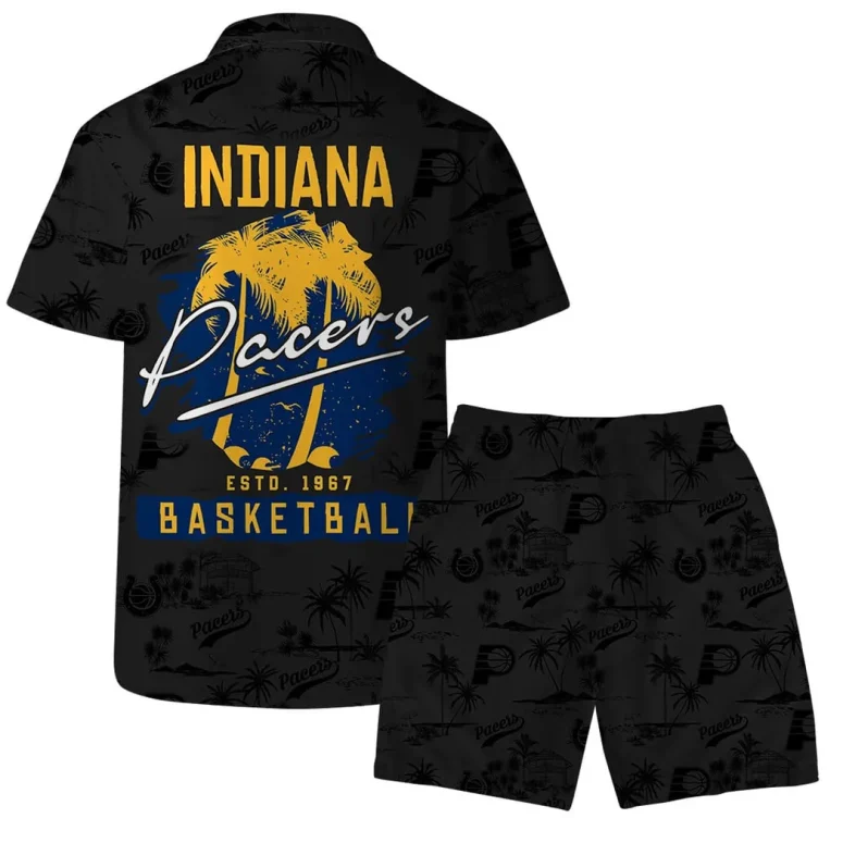 Indiana Pacers Palm Paradise Hawaiian Shirt
