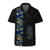 Indiana Pacers Palm Paradise Hawaiian Shirt Front - TeeAloha