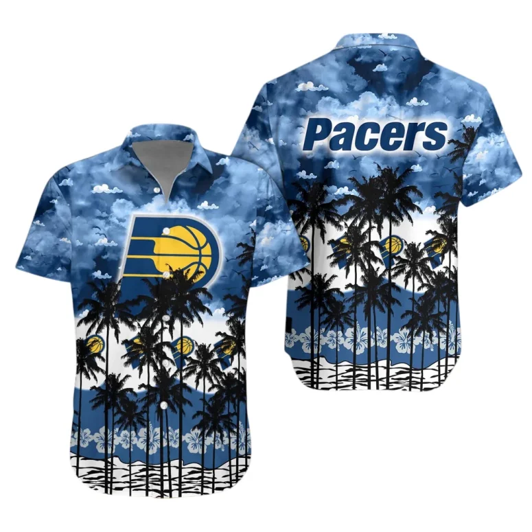 Indiana Pacers Sunset Beach Hawaiian Shirt