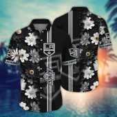 Los Angeles Kings Floral Elegance Hawaiian Shirt - TeeAloha