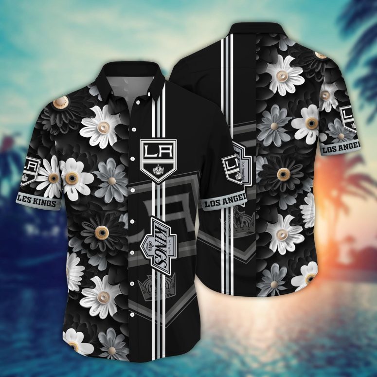 Los Angeles Kings Floral Elegance Hawaiian Shirt