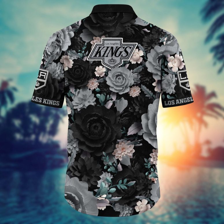Los Angeles Kings Midnight Rose Hawaiian Shirt