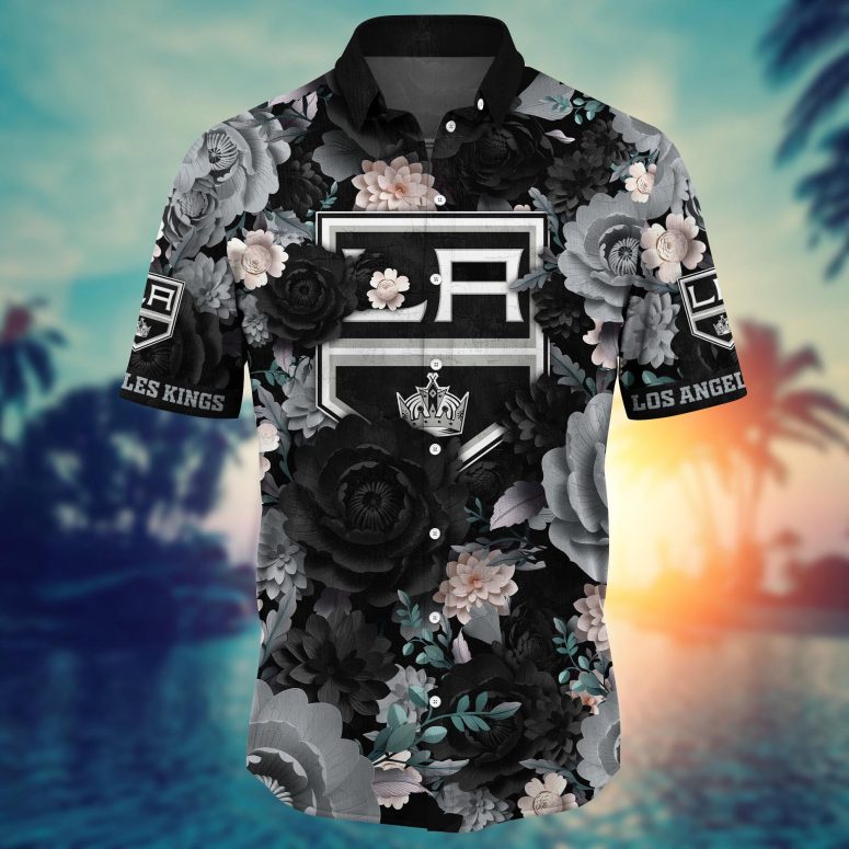 Los Angeles Kings Midnight Rose Hawaiian Shirt