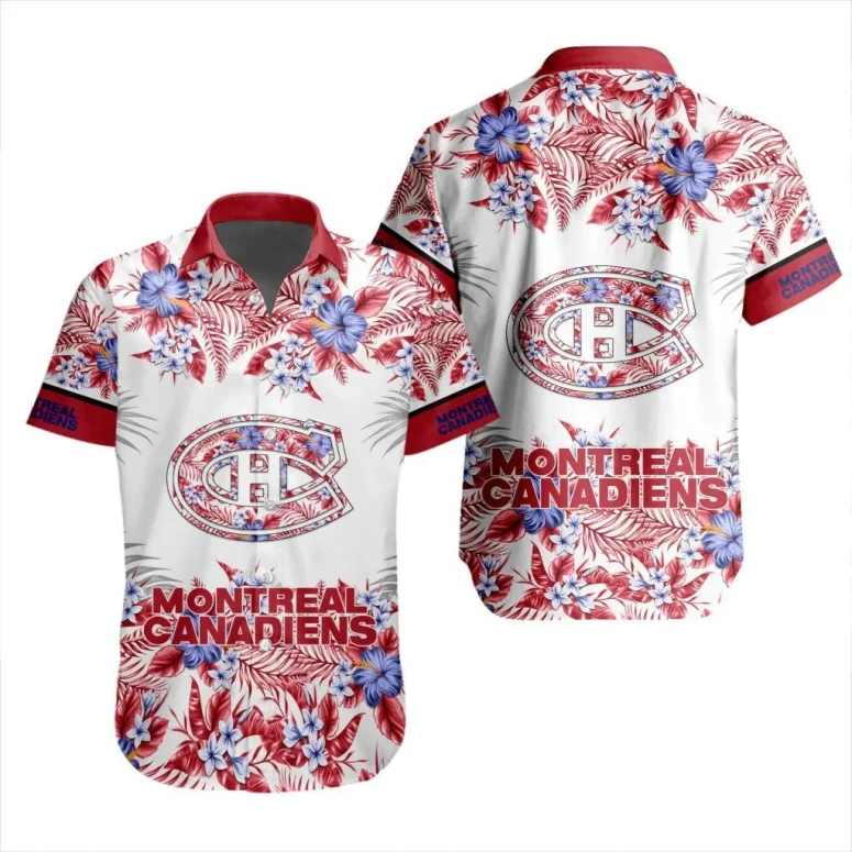 Montreal Canadiens Floral Beautiful Hawaiian Shirt