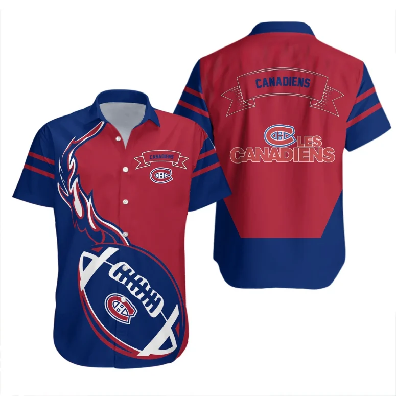 Montreal Canadiens Football Frenzy Hawaiian Shirt