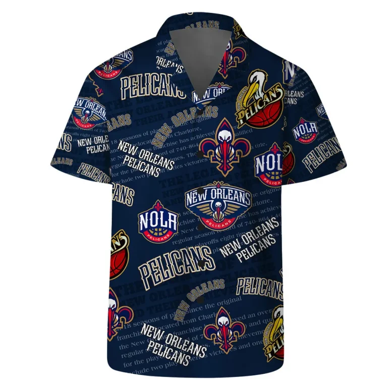 New Orleans Pelicans All-Over Print Hawaiian Shirt