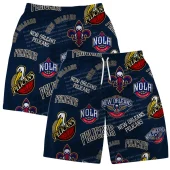 New Orleans Pelicans All Over Print Hawaiian Short - TeeAloha