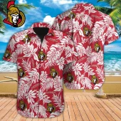 Ottawa Senators Palm Breeze Hawaiian Shirt