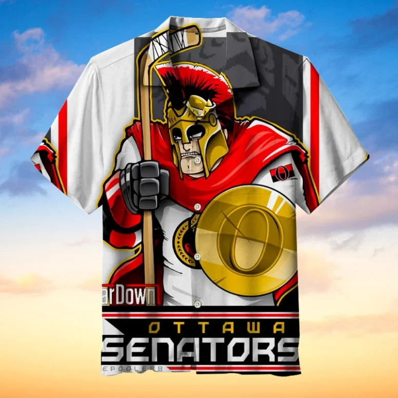 Ottawa Senators Warrior Spirit Hawaiian Shirt