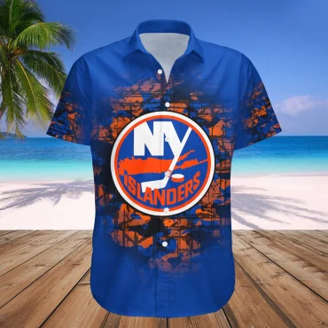 Personalized New York Islanders Graffiti Print Hawaiian Shirt