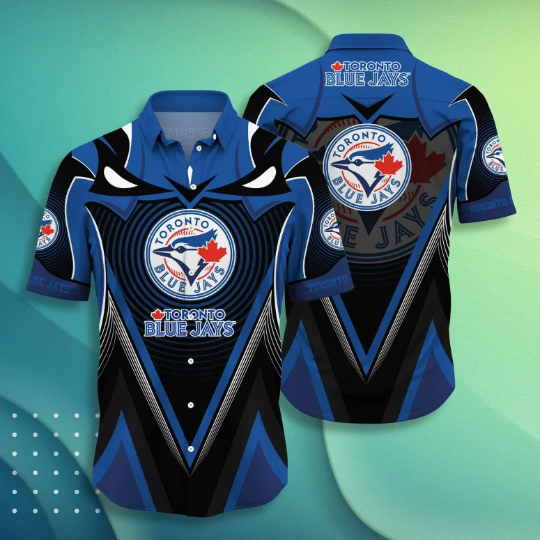 Toronto Blue Jays Bold Stripes Jersey Hawaiian Shirt