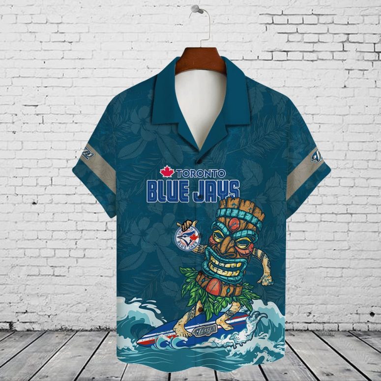 Toronto Blue Jays Tiki Surfer Hawaiian Shirt
